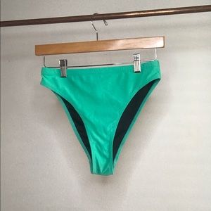 High waist/ cut bikini bottoms turquoise SM